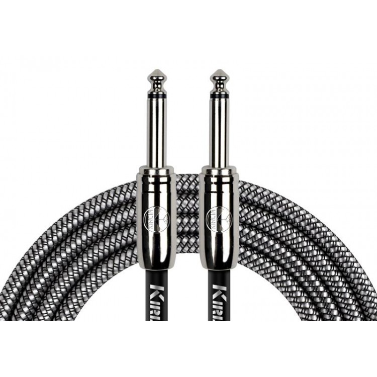 Cable 6,3 mono a 6,3 mono tela gris 6mts. Kirlin