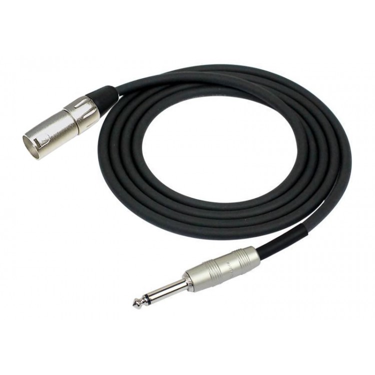 XLR Macho a plug 6,3 10mts. Kirlin